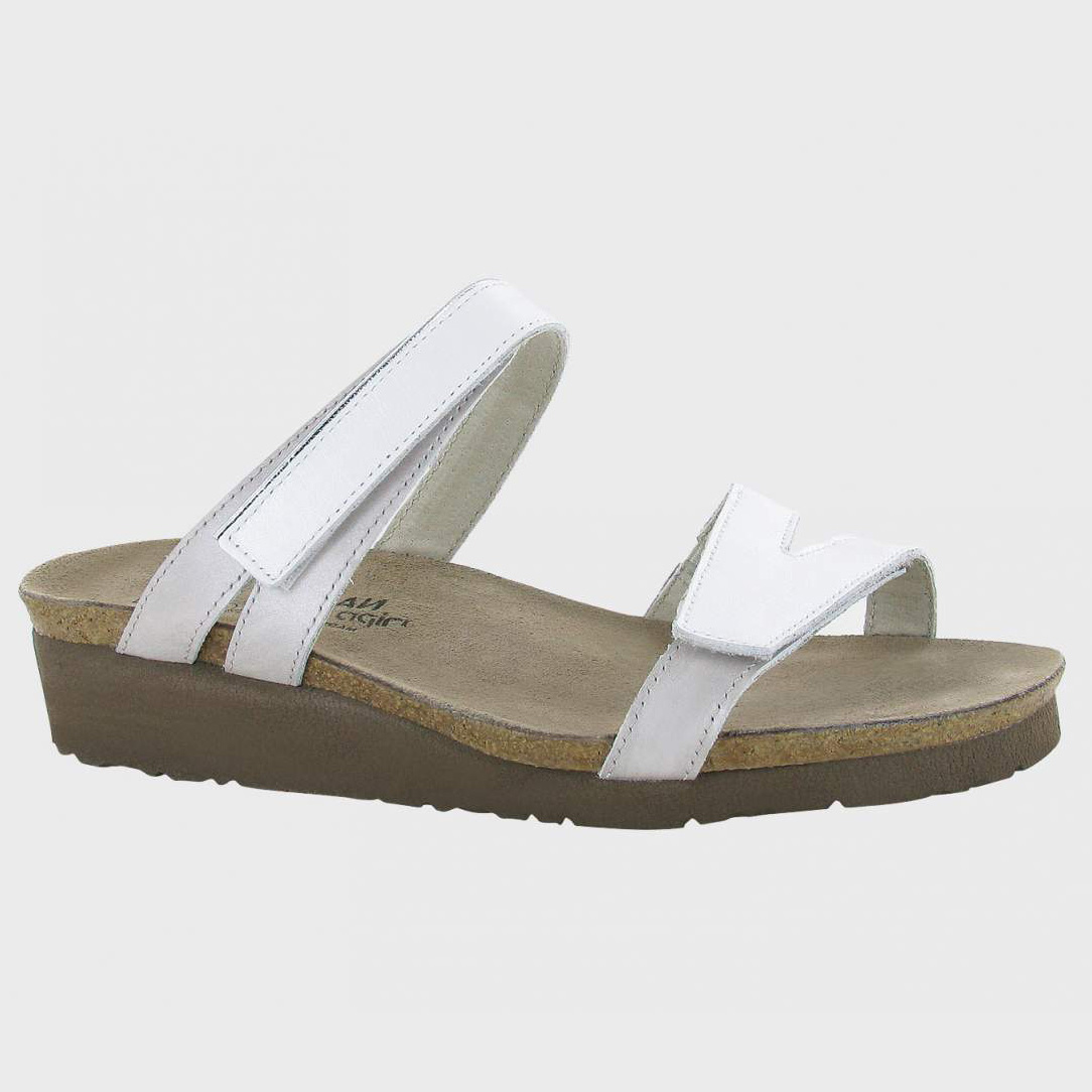 pearl sandals white
