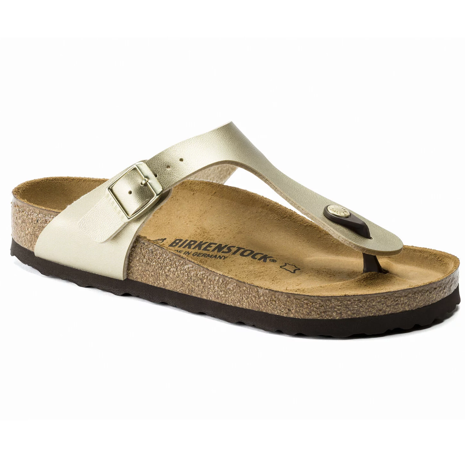 Birkenstock Women's Gizeh Sandal BirkoFlor Gold Laurie's Shoes