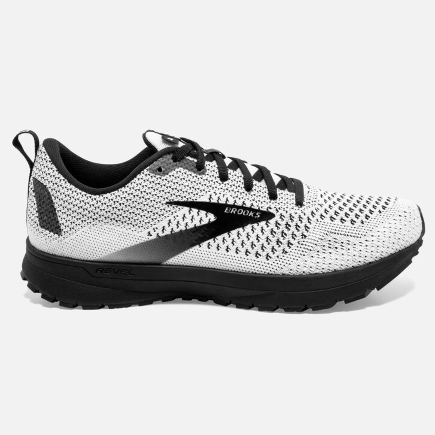 brooks revel women's black and white