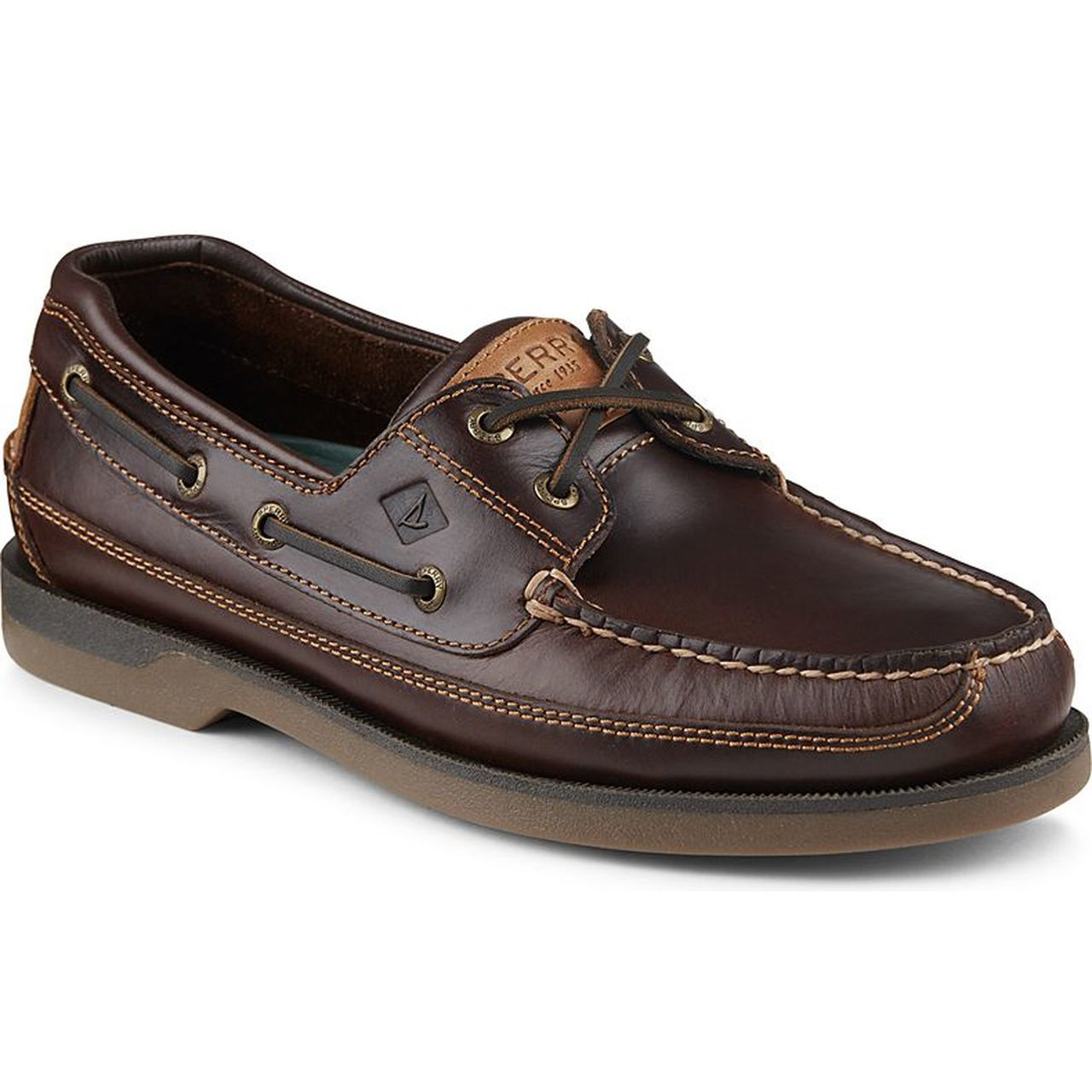 sperry men's mako canoe moc boat shoe amaretto laurie's