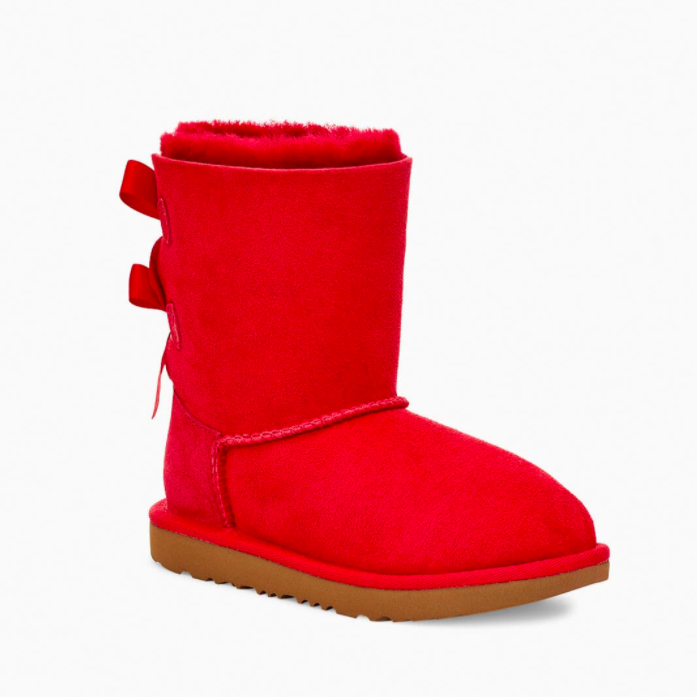 Ugg Toddler's Bailey Bow II Boot Ribbon Red | Laurie's Shoes