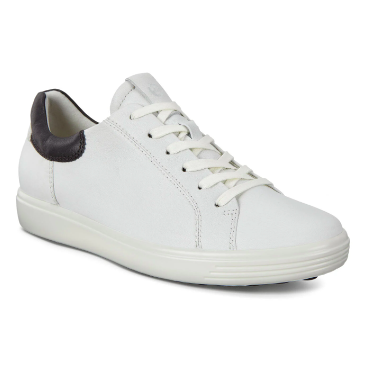 sponsor Nervesammenbrud Alexander Graham Bell ECCO Women's Soft 7 Street Sneaker White/Black | Laurie's Shoes