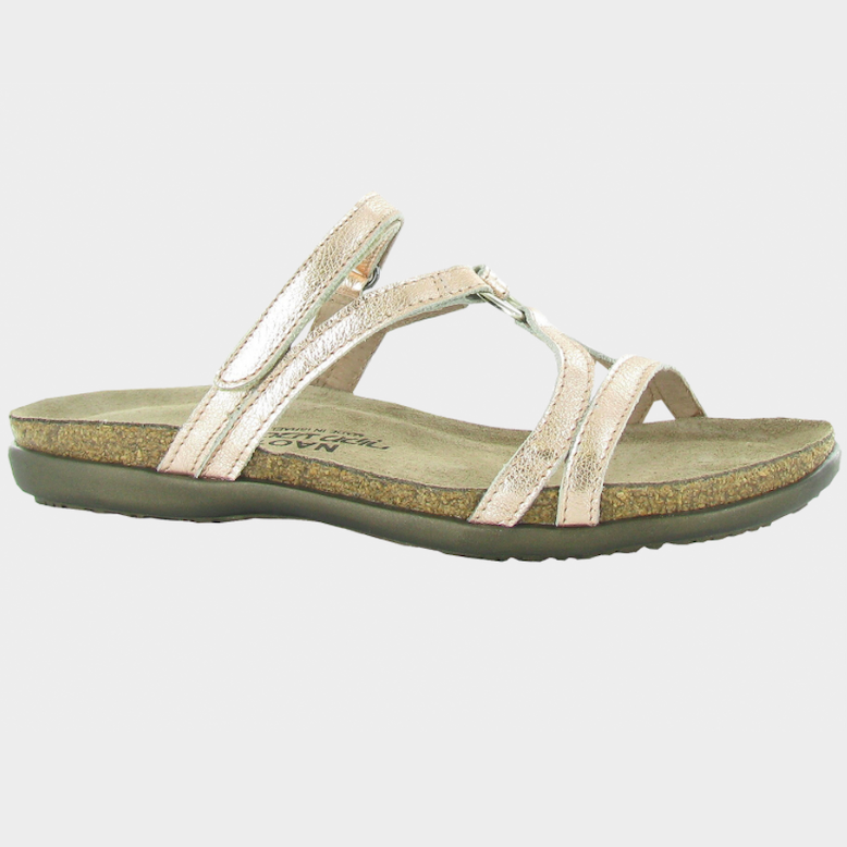 naot sandals gold