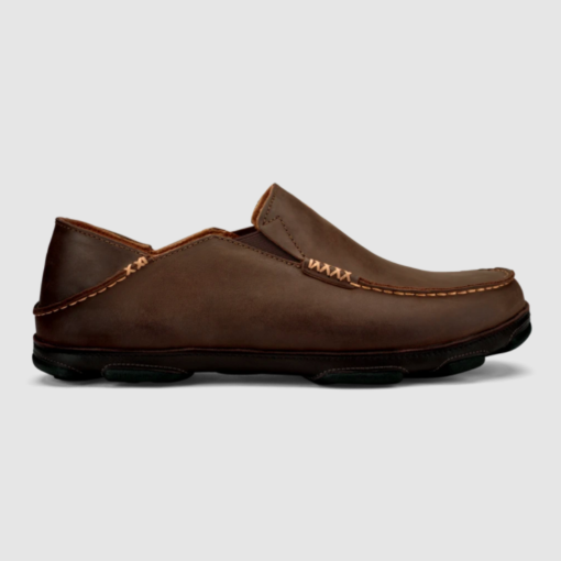 olukai men's moloa slipper 11 dark wood