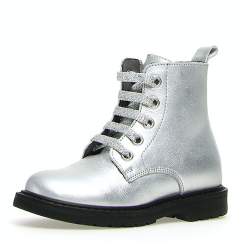pasta tabe Pounding Naturino Kid's Barnett Boot Silver | Laurie's Shoes