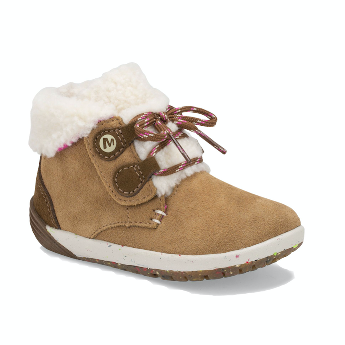 Merrell Kid s Little Kid s Bare Steps Cocoa Jr. Boot Chestnut