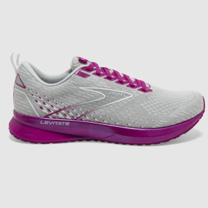 Brooks Women's Levitate 5 Grey/Pink | Laurie's Shoes