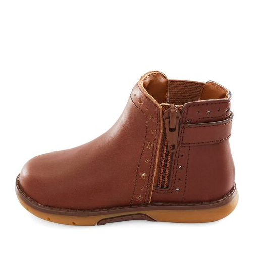 Stride Rite Kid's SRtech Agnes Boot Brown | Laurie's Shoes