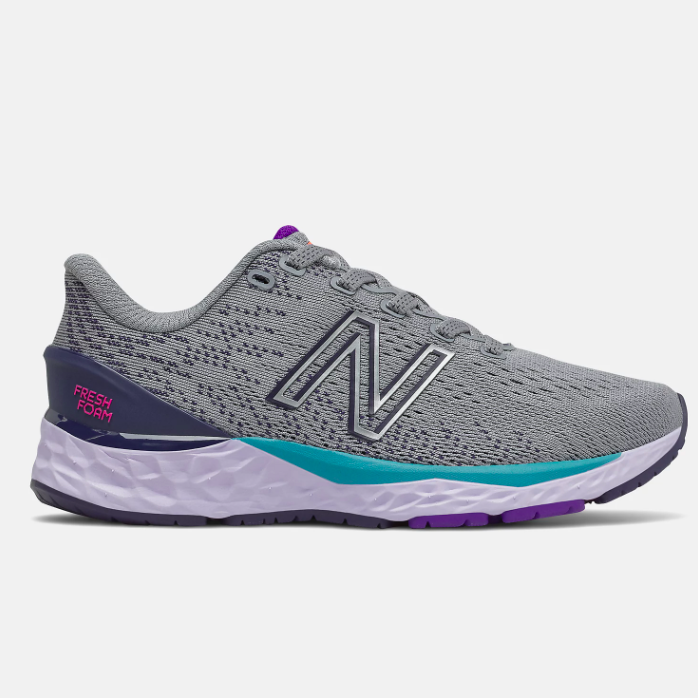 New Balance Kid's 880v11 Steel/Violet | Laurie's Shoes