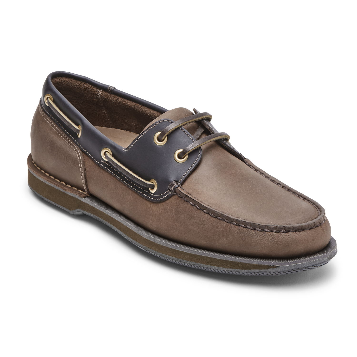 Rockport Men's Perth Boat Shoe Chocolate | Laurie's Shoes