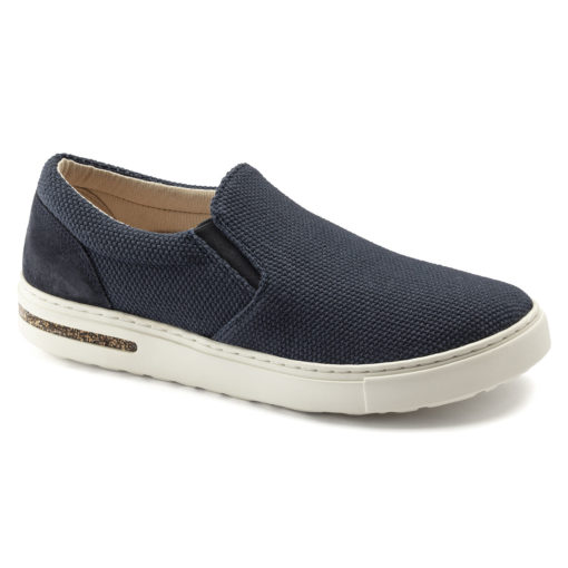 Birkenstock Oswego Slip-On Midnight Canvas/Suede | Laurie's Shoes