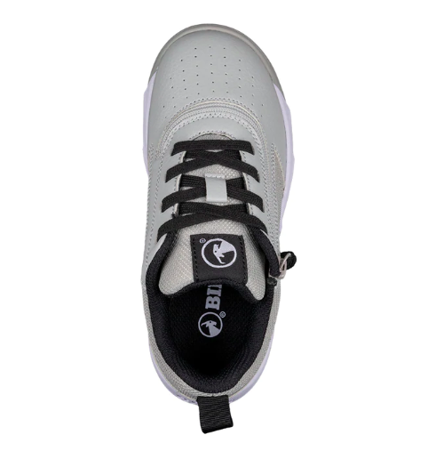 Billy Kid's Sport Court Athletic Sneakers Grey/Black