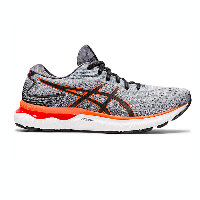 lavar seta Enajenar Asics Men's GEL-Nimbus 24 Grey/Orange | Laurie's Shoes