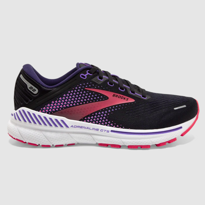 Brooks Women's Adrenaline GTS 22 Black/Purple/Coral | Laurie's Shoes