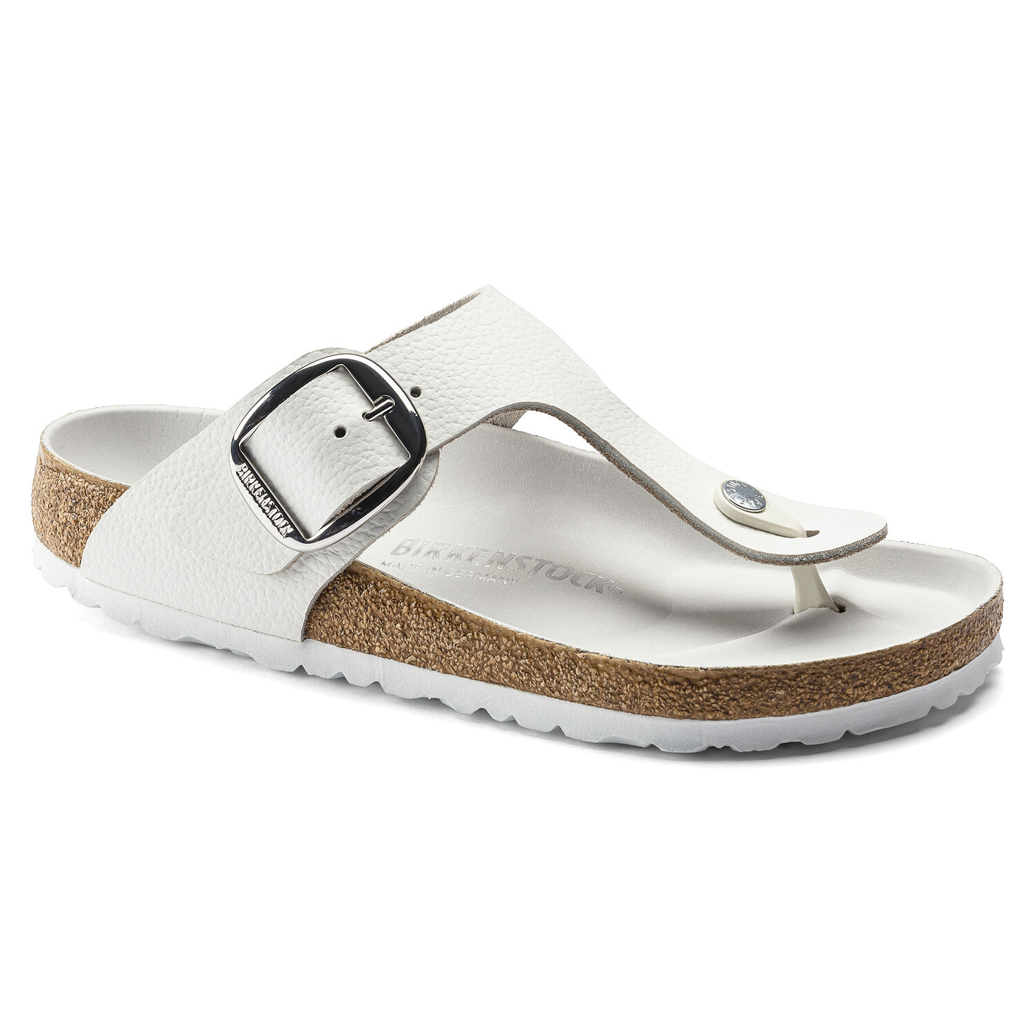 Birkenstock Gizeh Big Natural Leather White | Shoes