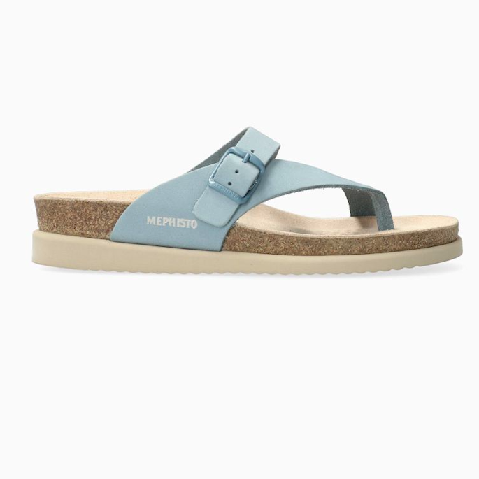 Mephisto Women's Helen Sandalbuck Sky Blue | Laurie's Shoes