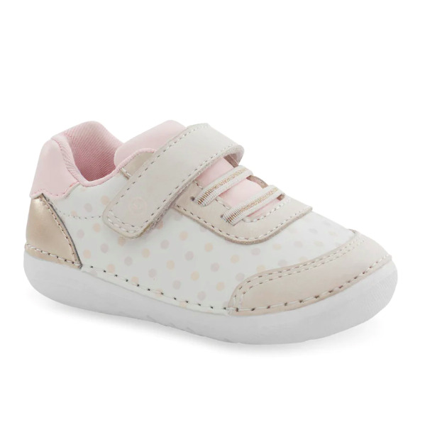 Stride Rite Infant Zips Kennedy Sneaker 2.0 Pastel Dot Laurie s Shoes