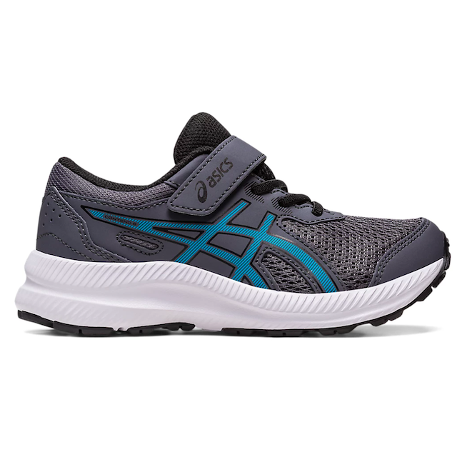 Asics Kid's Contend 8 Grey/Island Blue | Laurie's