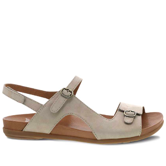 Dansko Women's Jordyn Sandal Sand Nubuck | Laurie's Shoes