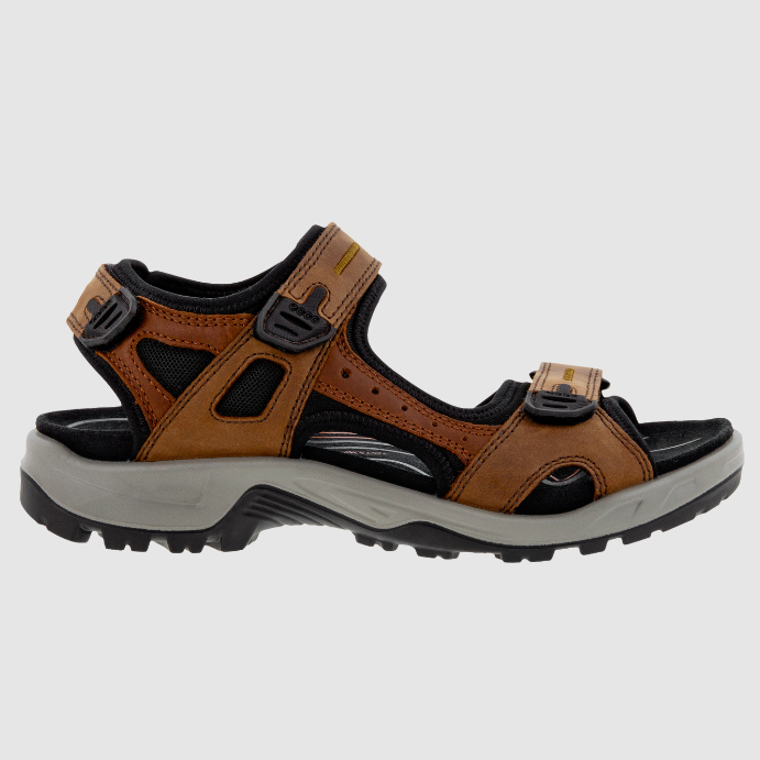 ECCO Men's Yucatan Sandal Espresso/Cocoa Brown | Laurie's Shoes