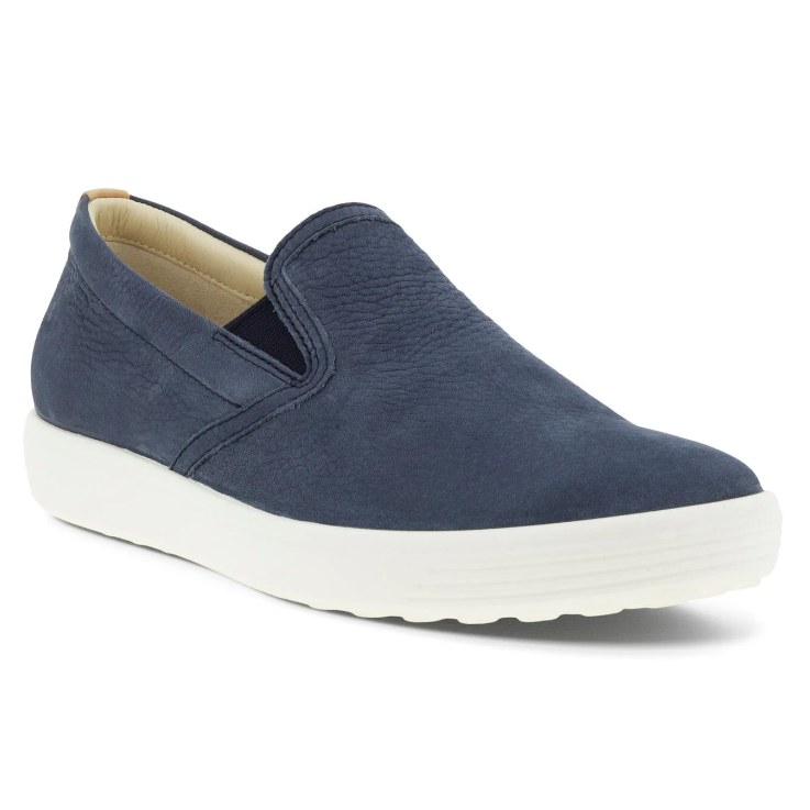 ECCO Women's Soft 7 Slip-On Sneaker Marine/Powder | Laurie's Shoes