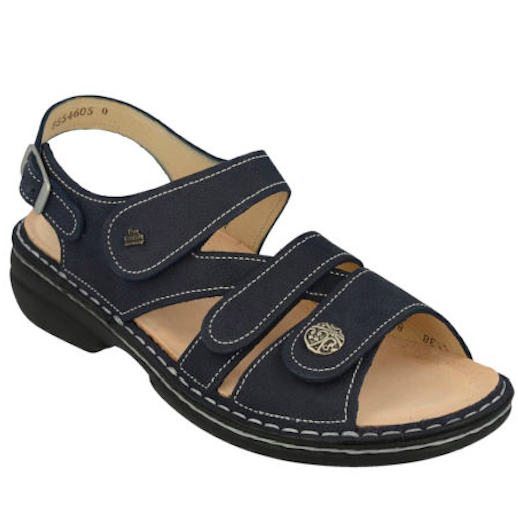 Finn Comfort Women's Soft Gomera Sandal Lake Blue | Laurie's Shoes