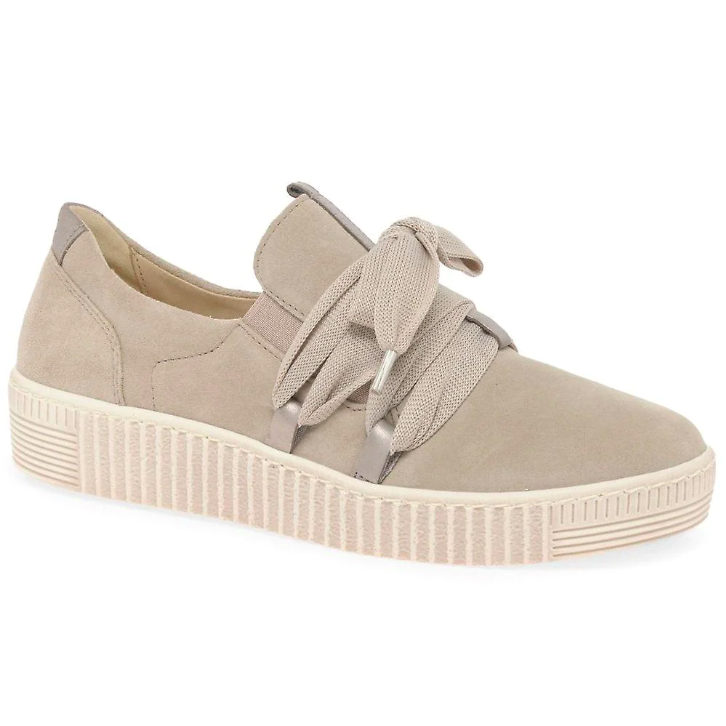 udredning Daddy Redaktør Gabor Women's 2333312 Bow Sneaker Beige | Laurie's Shoes