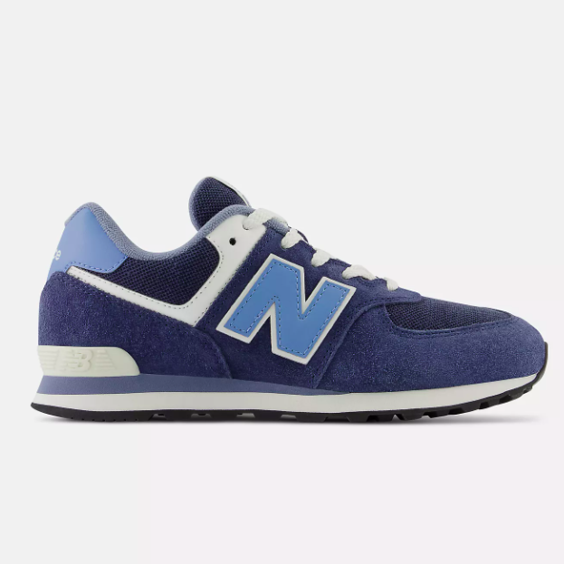 New Balance Big Kid's 574 NB Navy with Blue | Laurie's Shoes