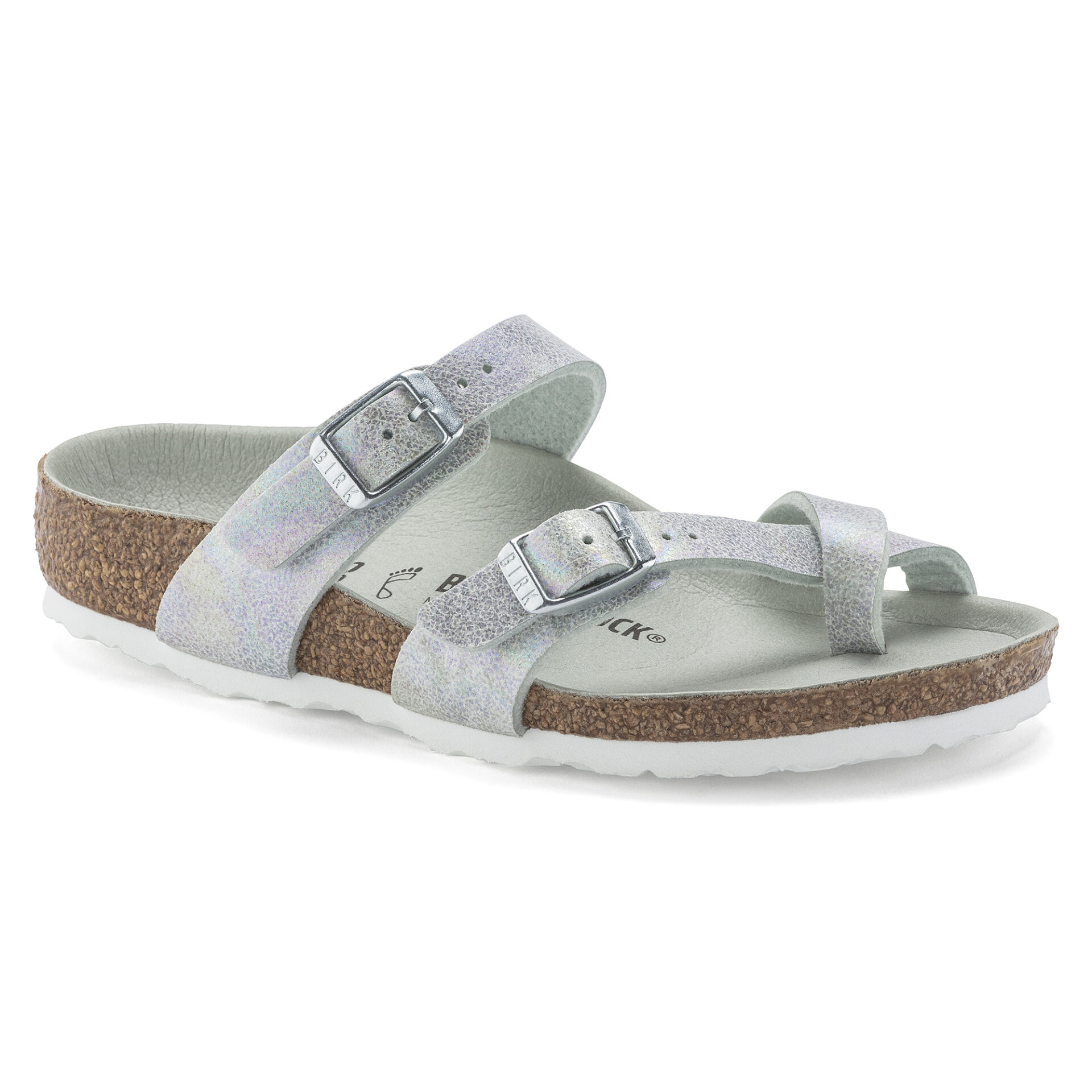 Birkenstock Kid's Mayari Sandal Matcha Microfiber | Laurie's Shoes