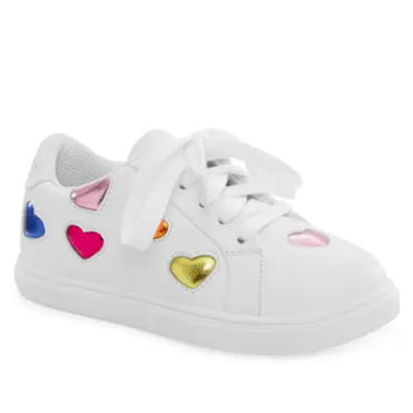 Kurt Geiger Little Kid's Mini Lane Love Sneaker White/Multi | Laurie's ...