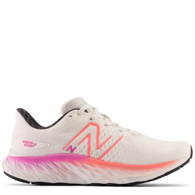 New Balance Women's Fresh Foam X EVOZ v3 White/Raspberry | Laurie's Shoes