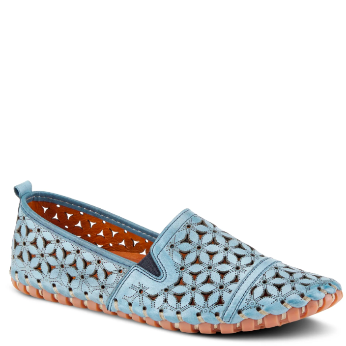 Spring Step Women's Flowerflow Loafer Blue | Laurie's Shoes