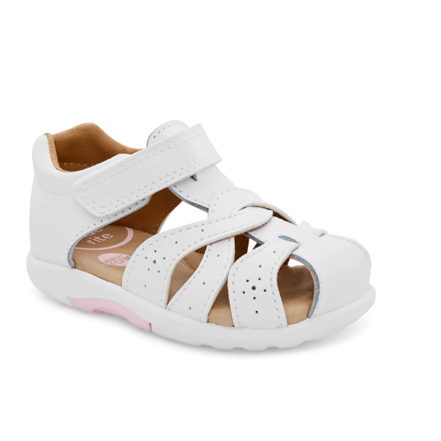 Stride Rite Kid's Xena Sandal White | Laurie's Shoes