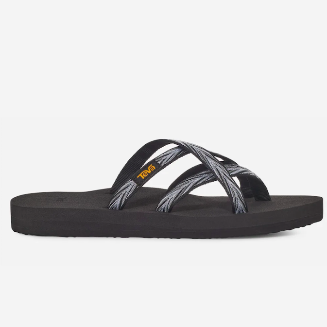 Commissie credit compromis Teva Women's Olowahu Sandal Palms Black/White | Laurie's Shoes