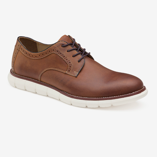 Johnston & Murphy Men's Holden Plain Toe Tan | Laurie's Shoes