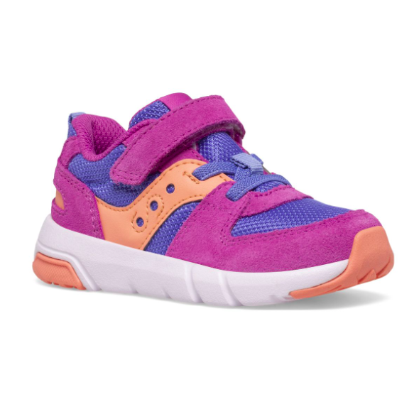 Saucony Kid s Jazz Lite 2.0 Sneaker Purple Periwinkle Coral Laurie s Shoes
