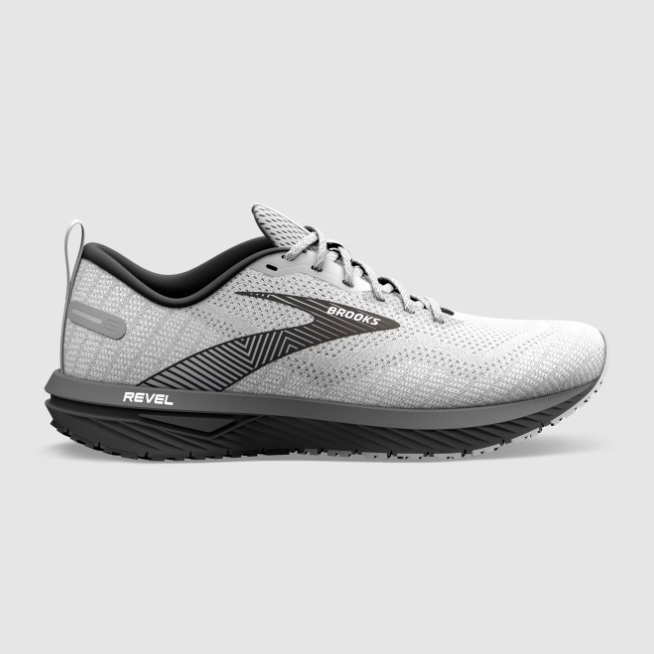 Brooks Men's Revel 6 Blackened Alloy/Grey/Oyster