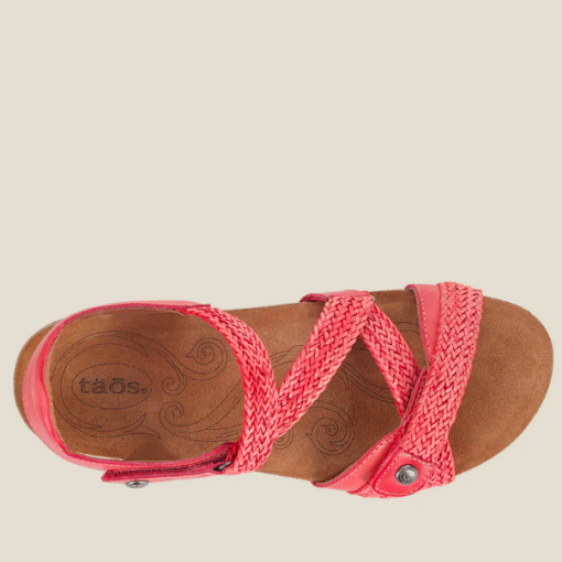 Taos Women s Trulie Sandal Coral Laurie s Shoes