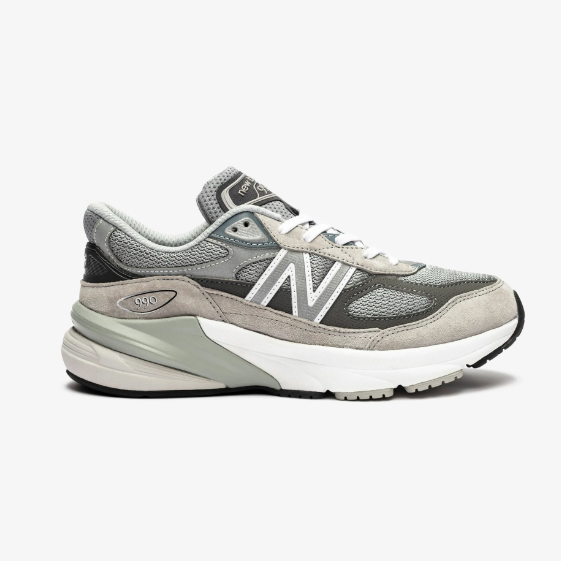 New Balance Big Kid's FuelCell 990v6 Grey with Silver | Laurie's Shoes