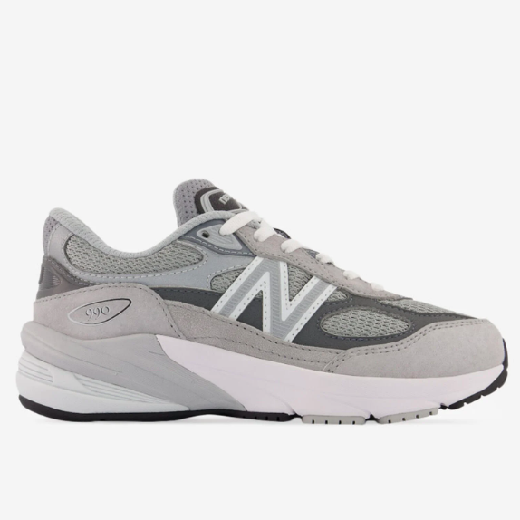 New Balance Kid's FuelCell 990v6 Grey with Silver | Laurie's Shoes