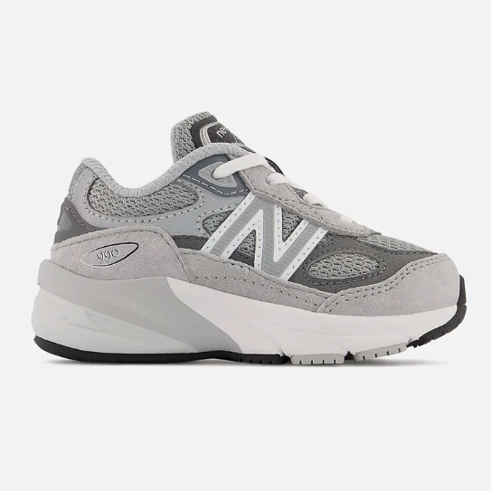 New Balance Toddler's 990v6 Grey with Silver | Laurie's Shoes