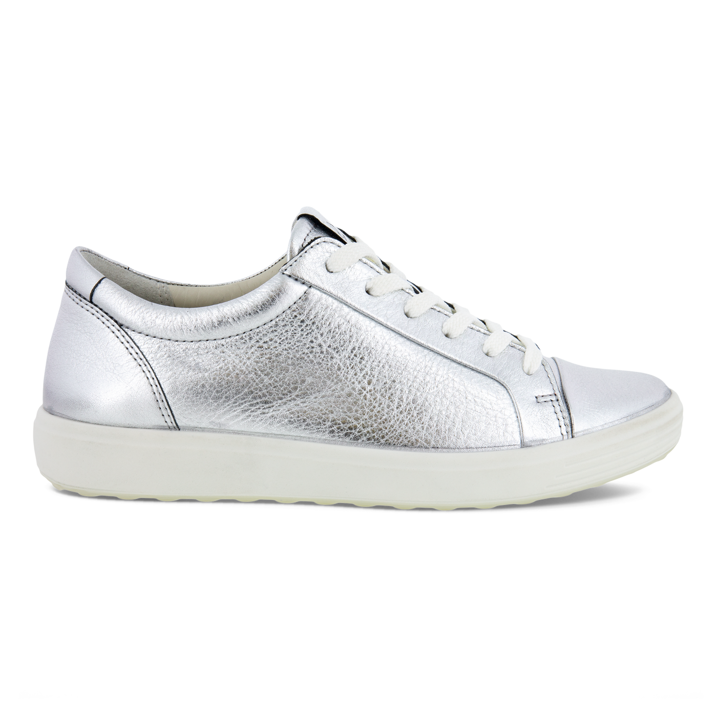 ECCO Women's Soft 7 Sneaker White Leather