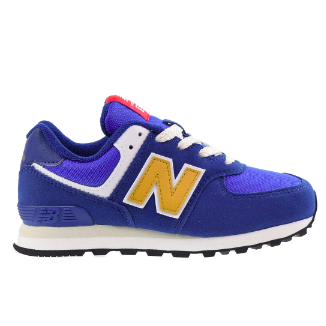 New Balance Little Kid's 574 Night Sky/Gold Fusion | Laurie's Shoes