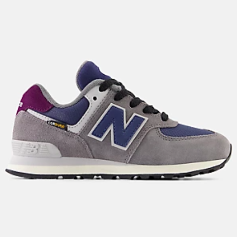 New Balance Little Kid's 574 Castlerock with NB Navy | Laurie's Shoes