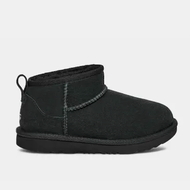 Ugg Kid's Classic Ultra Mini Boot Black | Laurie's Shoes