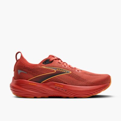 Brooks Men's Glycerin 22 running shoe with a breathable jacquard mesh upper, nitrogen-infused DNA LOFT v3 cushioning, and a durable outsole for smooth transitions.