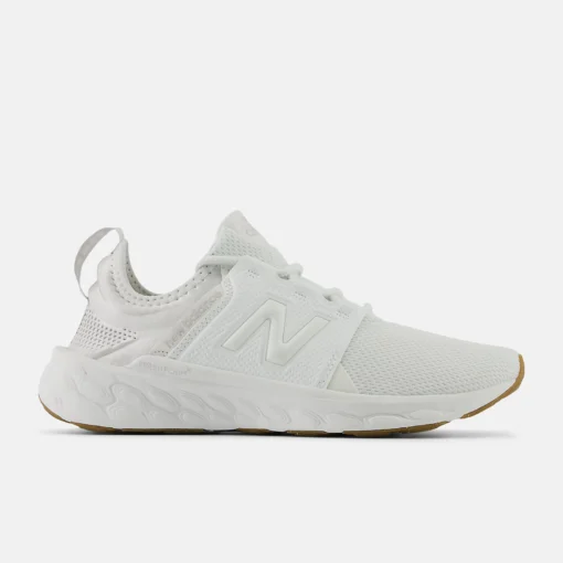 New Balance Women's Fresh Foam X Cruz v3 sneaker with a knit upper, Fresh Foam X cushioning, and slip-on design for comfort and style.