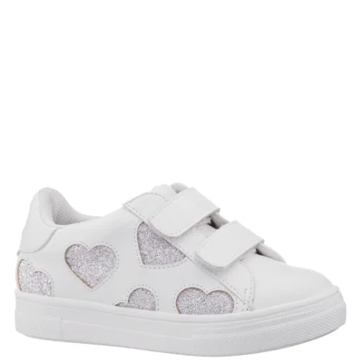 Nina Toddler's Esti glitter sneaker with cushioned footbed and hook-and-loop strap closure for easy wear and comfort.