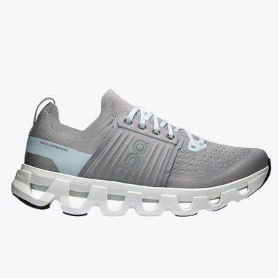 On Men's Cloudswift 4 sneaker with breathable mesh upper, CloudTec cushioning, and durable rubber outsole for urban performance.