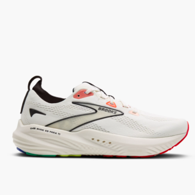 Brooks Men's Glycerin 22 running shoe with a breathable jacquard mesh upper, nitrogen-infused DNA LOFT v3 cushioning, and a durable outsole for smooth transitions.
